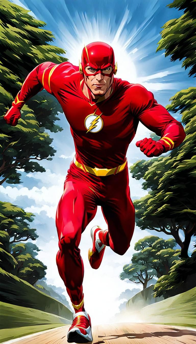 The Flash Running