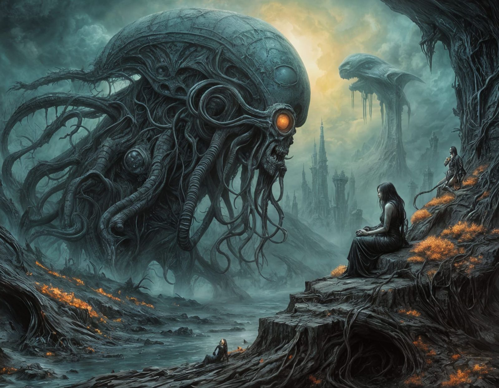 Lovecraftian Sci-Fi Horror: Traveler on Alien World