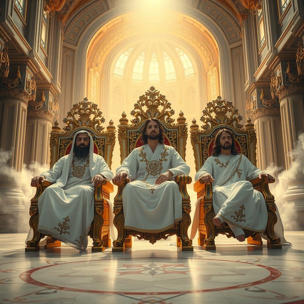 Photorealistic Heaven Scene in Soft HDR with High Contrast