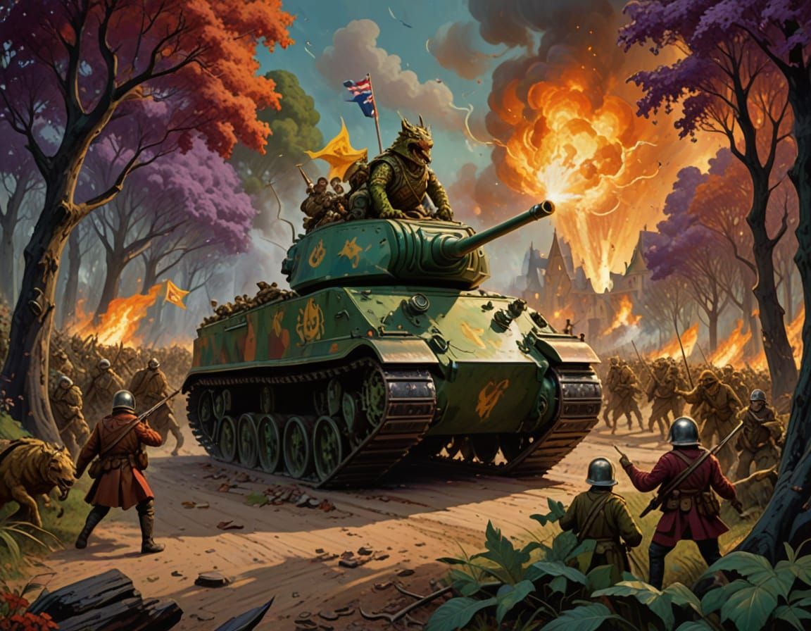 Australian Tank Crew Escapes Battle with Mythical Creatures