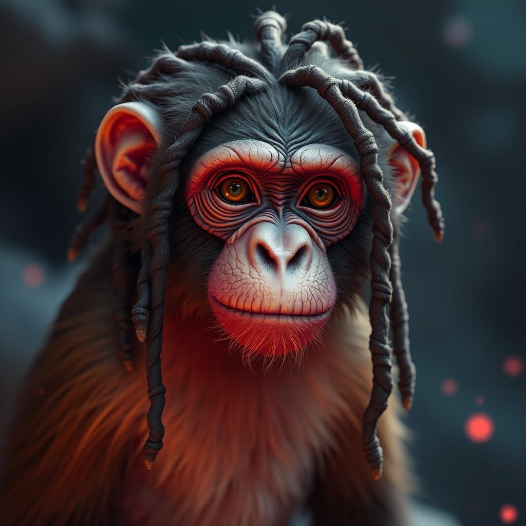 Vibrant Rasta Monkey Concept in Unreal Engine 5