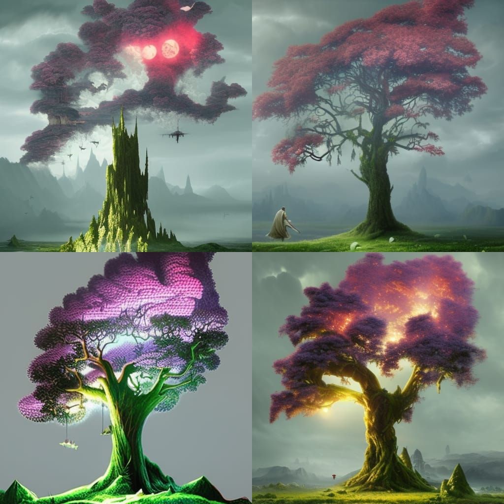 Dramatic Maximalist Digital Matte Painting