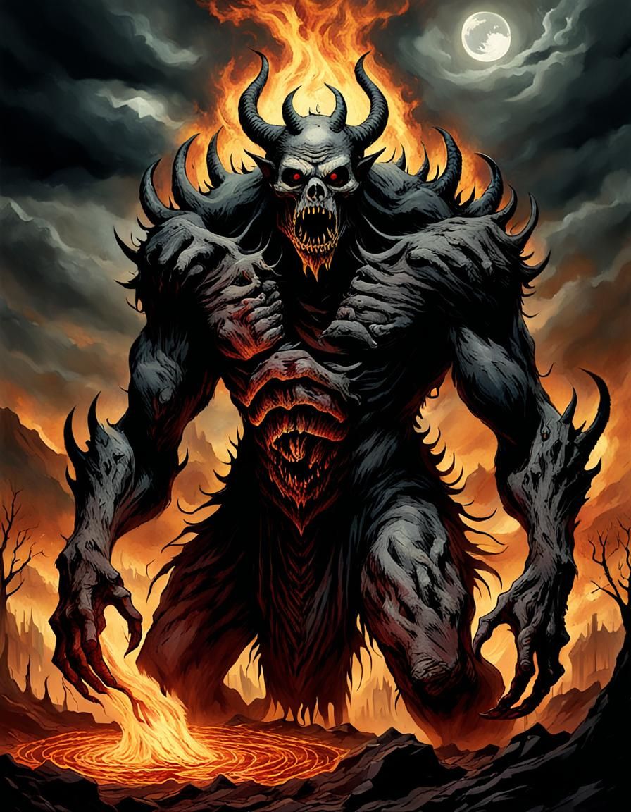 Tarot Card of The Eater, Dark God of Undead