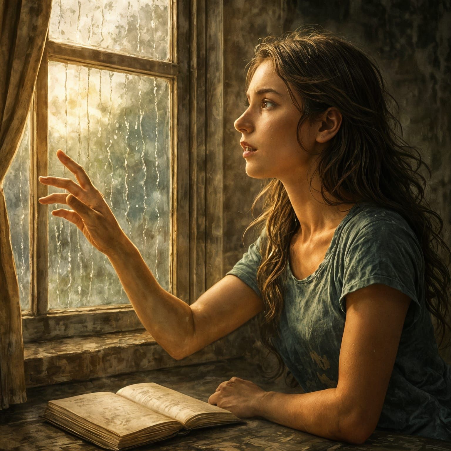 Detailed Character Illustration: Unwritten Future