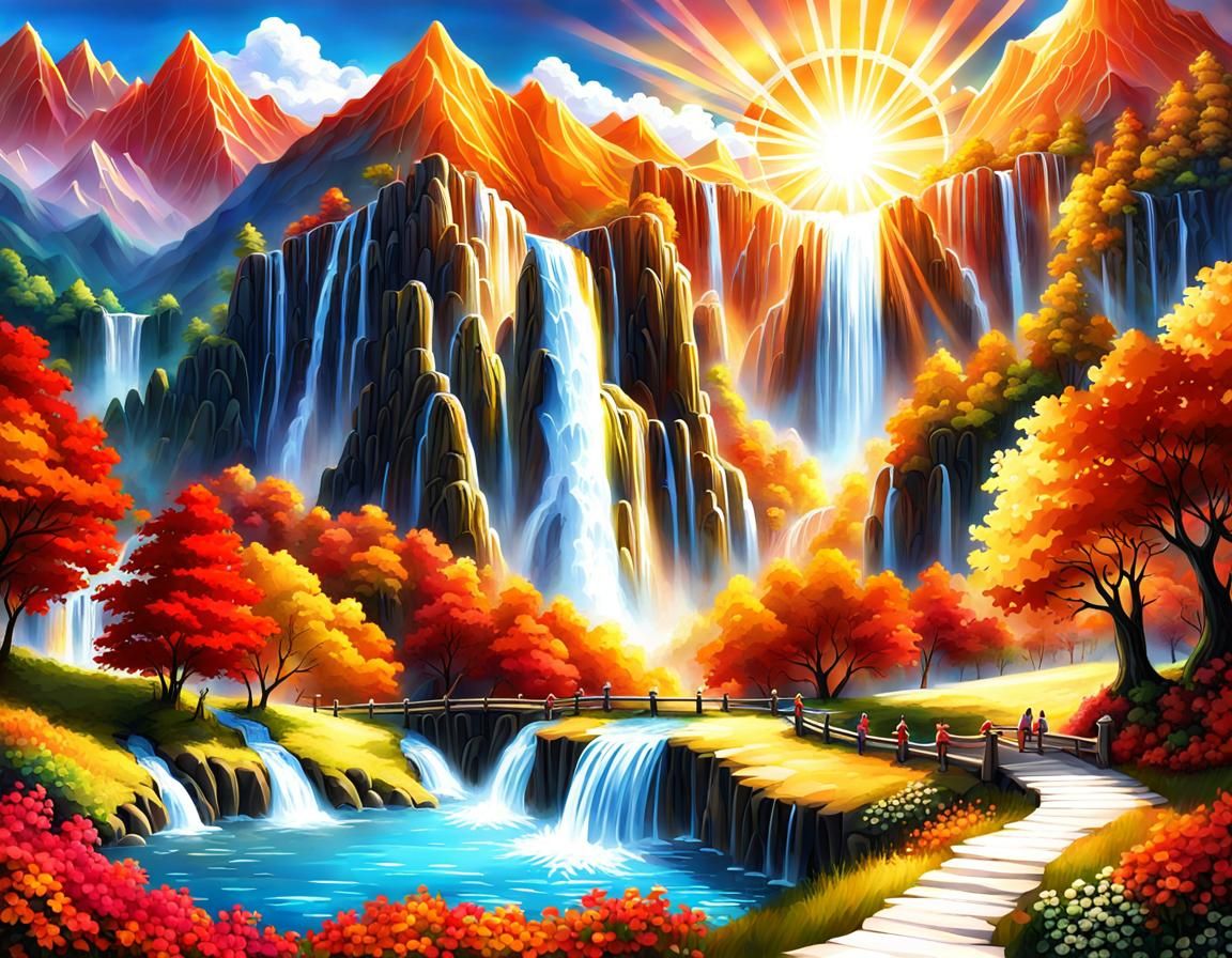 Autumn Waterfalls 2