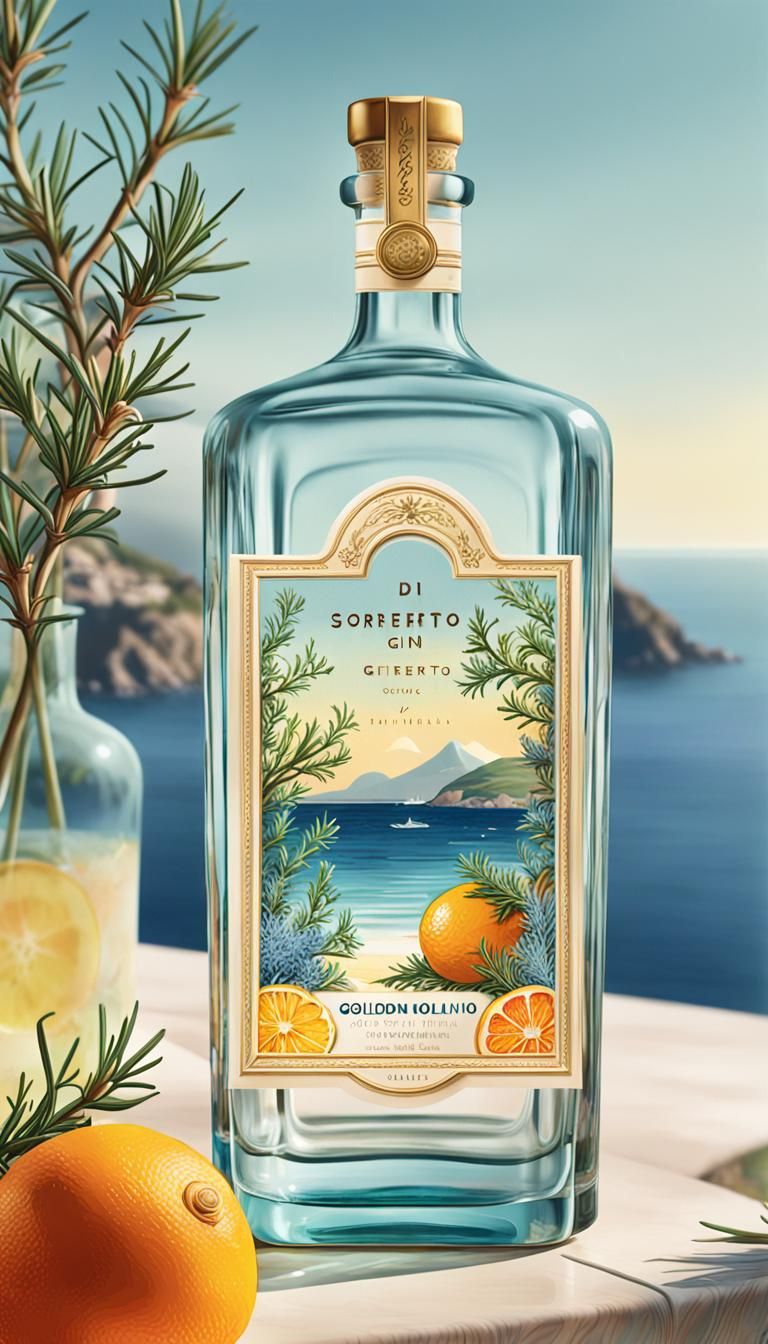 Gin di Sorrento: Vintage Italian Advertising Art