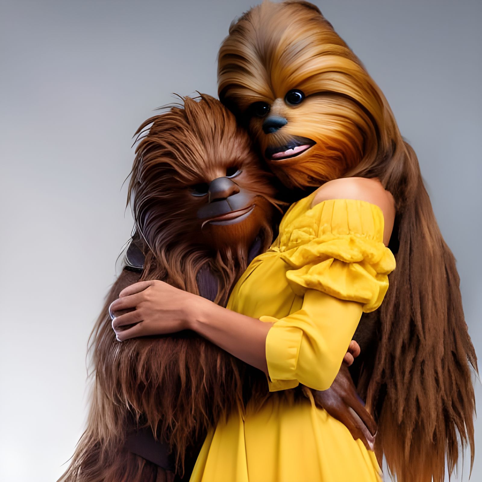 Chewbacca and Belle: An Unexpected Rococo Embrace