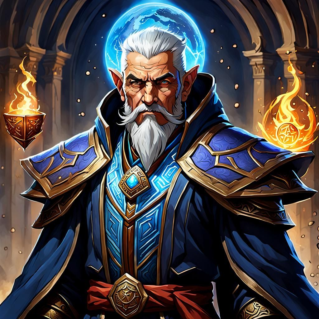 Earth Genasi Archmage of the Hall of Erudition