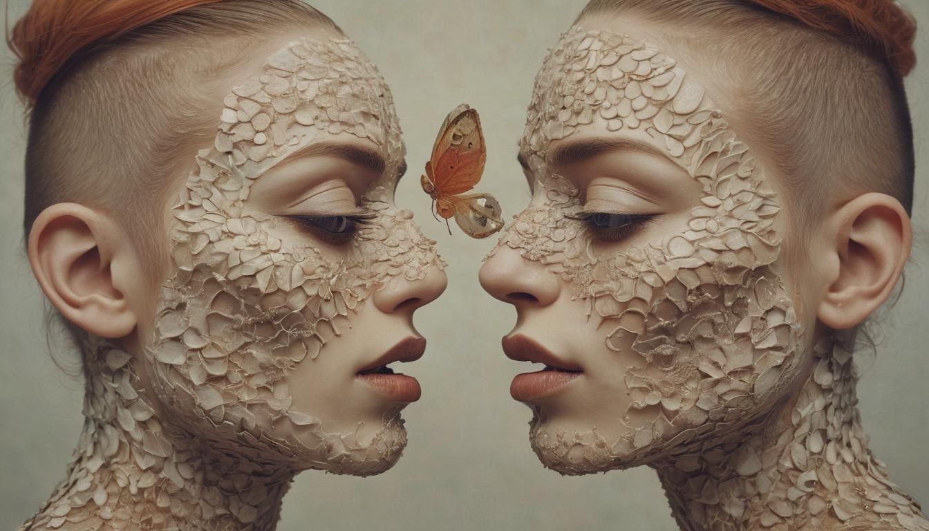 Androgynous Dancers in a Surreal Seascape