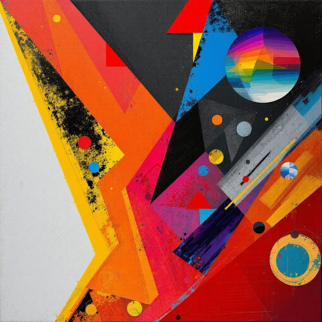 Radically Angular Abstract in Magical Realism Style