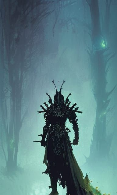 Intricate Fantasy Knight Character Design