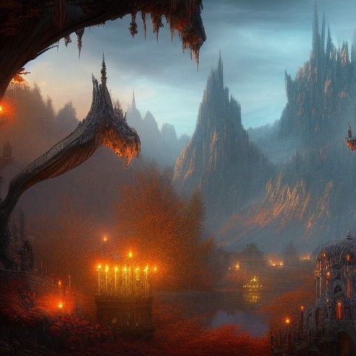 Fantastical November Concept Art in Deep Color