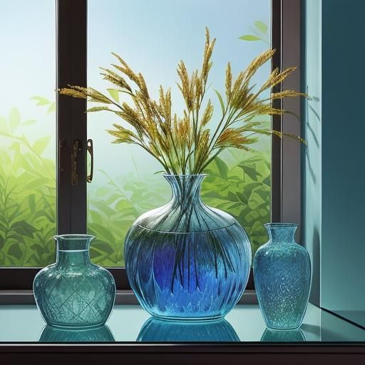 Enameled Glass Figurines: Hyperrealistic Concept Art