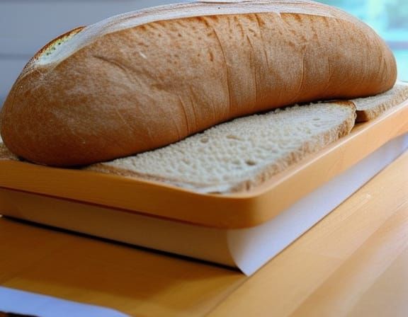 Cute Cat Sandwich on Bread