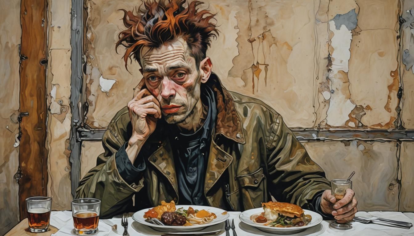 Punk Feast: Gourmet Dining in Expressionist Style