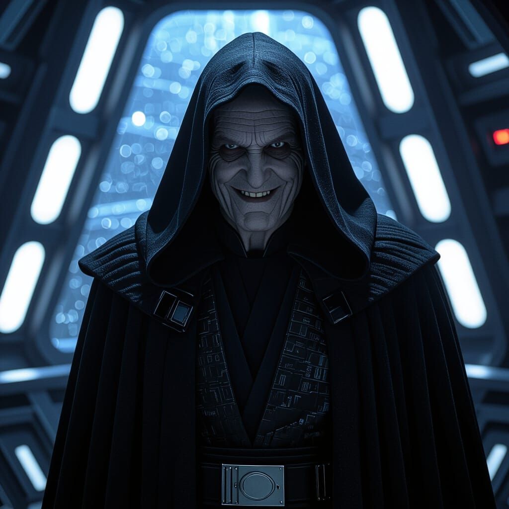 Emperor Palpatine on Star Destroyer Bridge