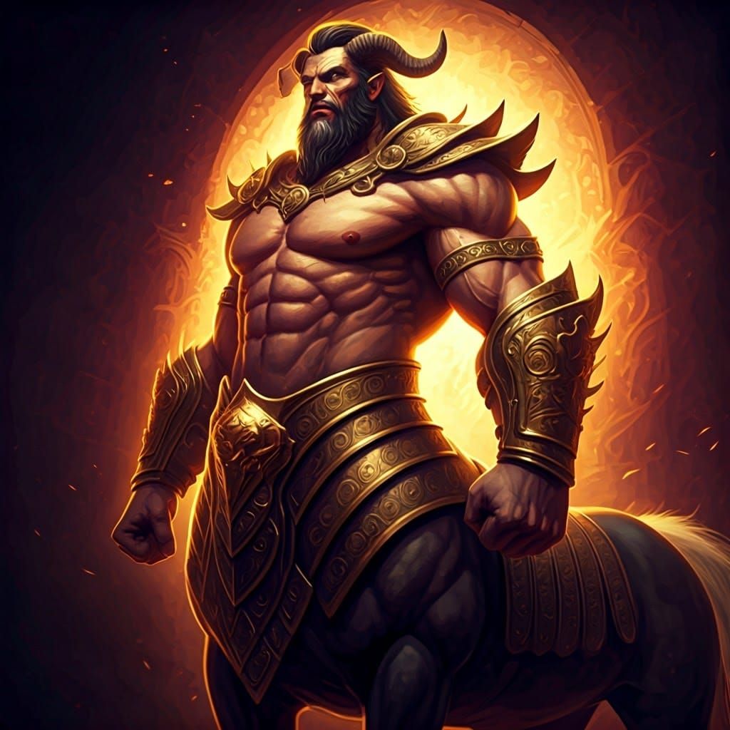 Majestic Centaur in Dark Fantasy Concept Art