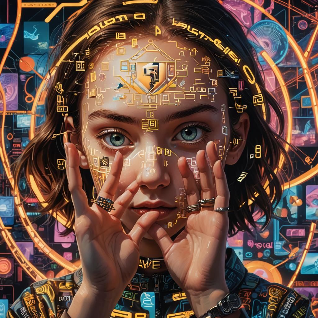 Surreal Eye: Macro Reflection of Infinite Digital Art