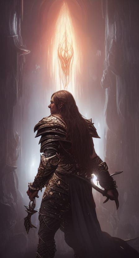 Sauron Forging Rings: Detailed Concept Art Portrait