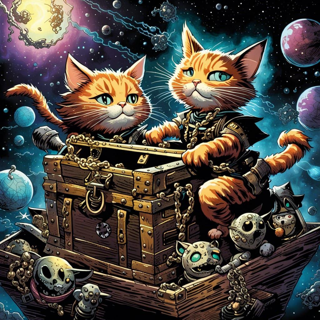 Cat Pirates in Space