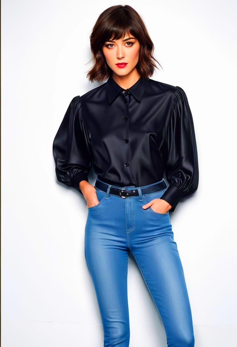 Elegant Art Deco Woman in High Heels