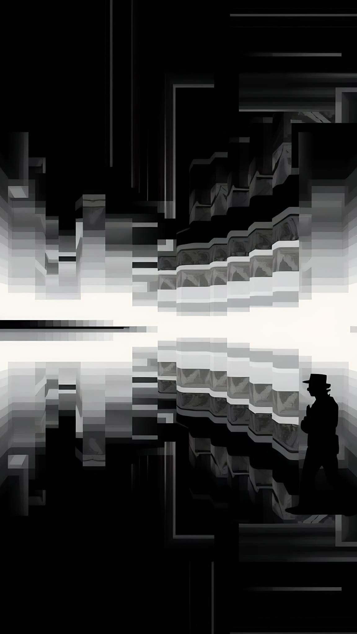 Evolving Abstract Pattern with Human Figures