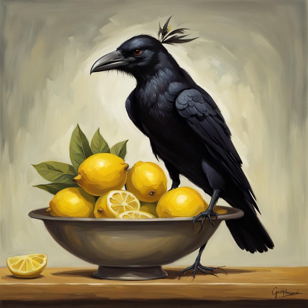 Sinister Lemon-Headed Crows Advocate for Juicer