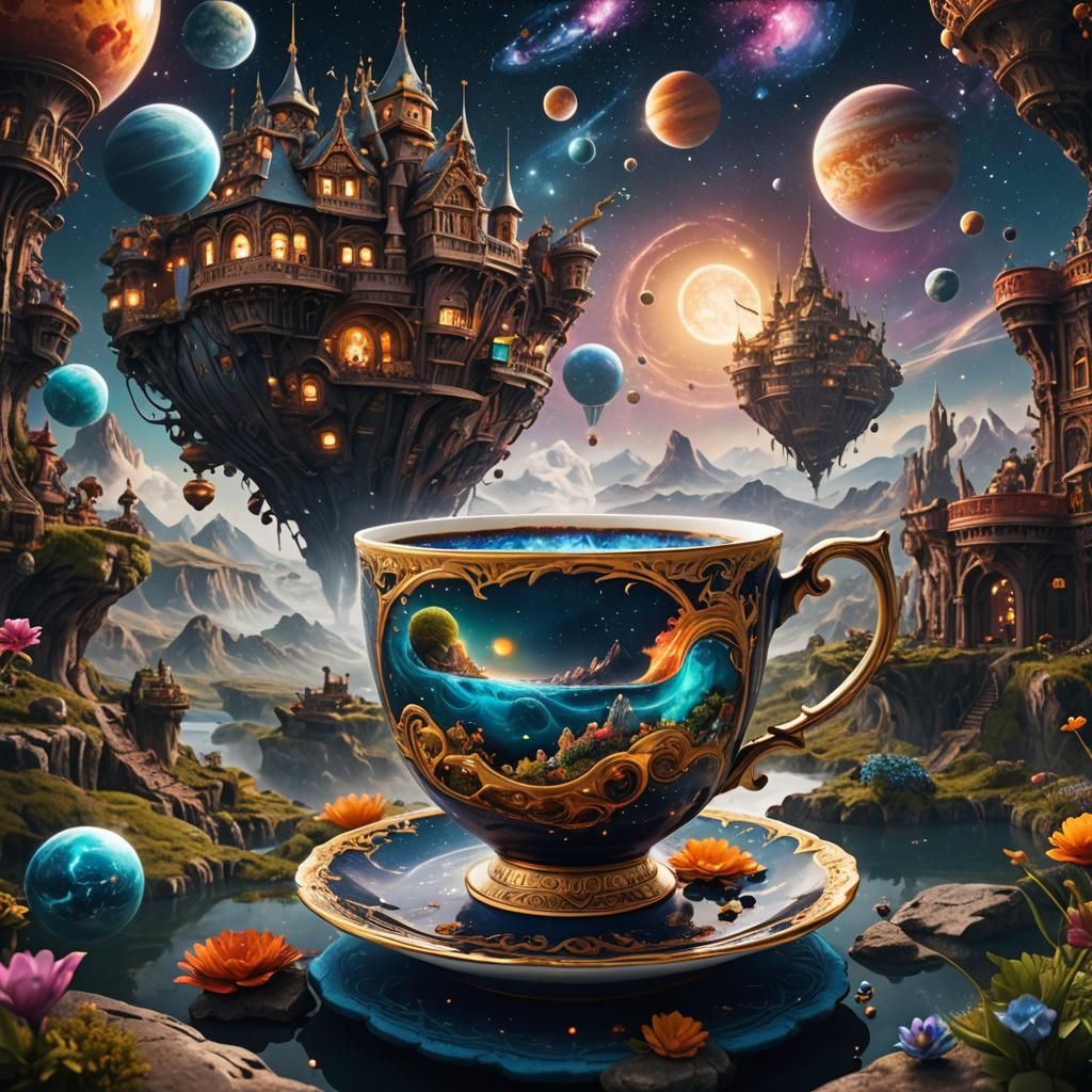Teacup Travels the Universe: Fantasy Concept Art