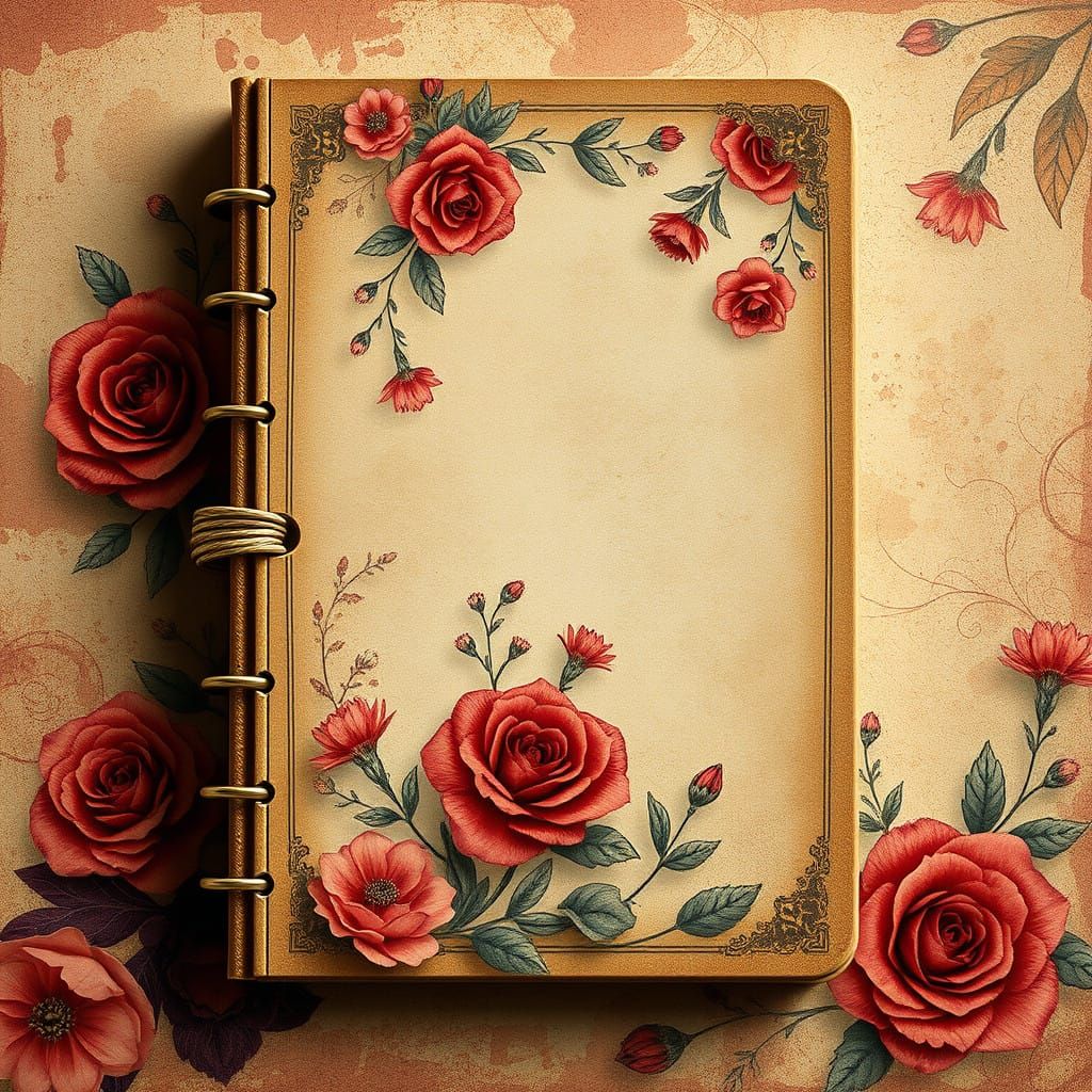 Dreamy Floral Fantasy in Vintage Style