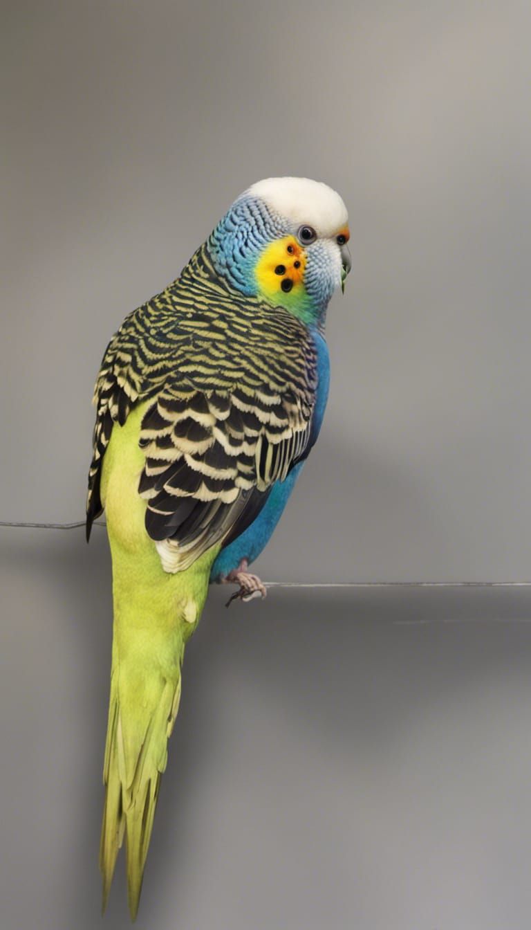 Rainbow Budgie Generated by AI