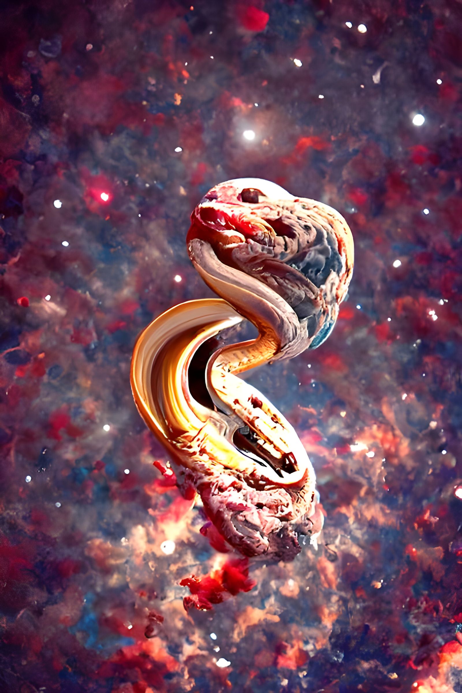 Giant snake in space (experiment N°4)