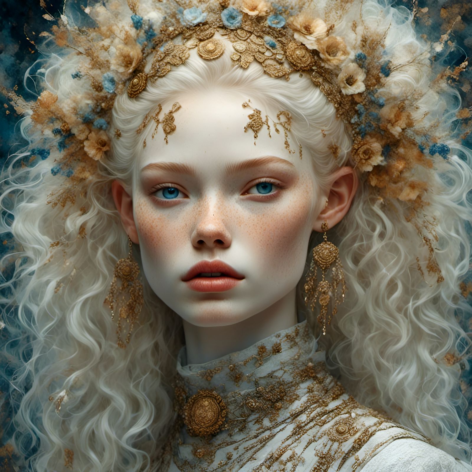 Stunning parabola <lora:ParabolaStorybook:1.0>  Albino Girl | hyperdetailed maximalist | <lora:SketchWorx:1.0>