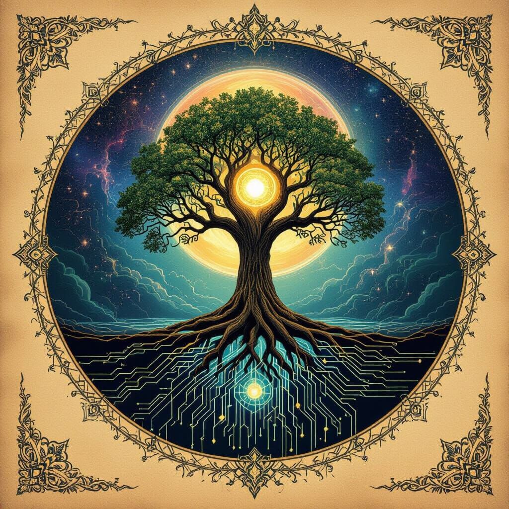 Mystical Sigil: Nature and Present Moment Bridge