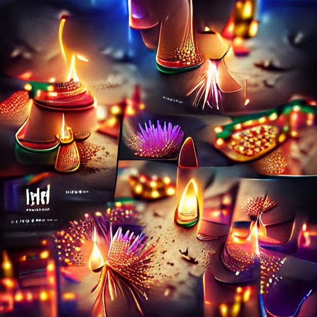 Diwali Lights and Fireworks in HD