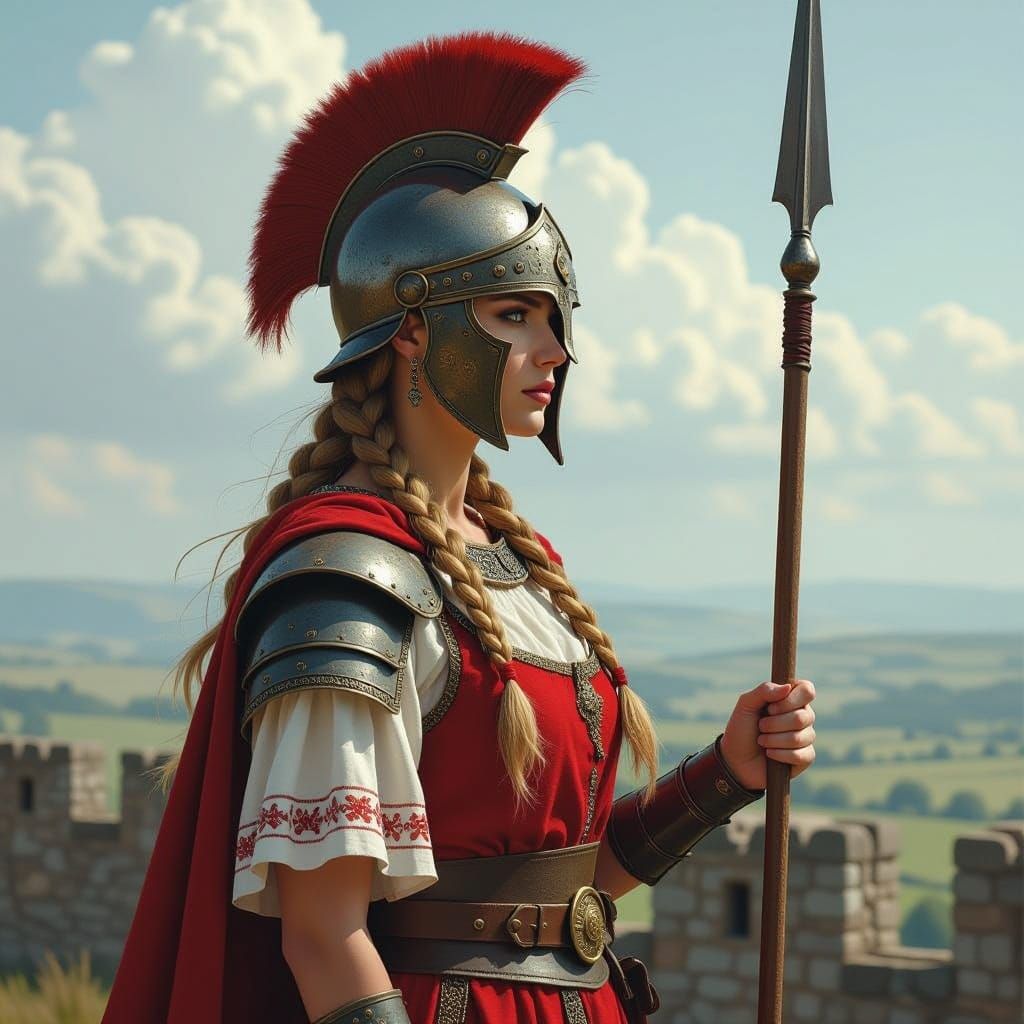 Anglo-Saxon Goddess Fimmilena Stands Guard on Hadrian's Wall...