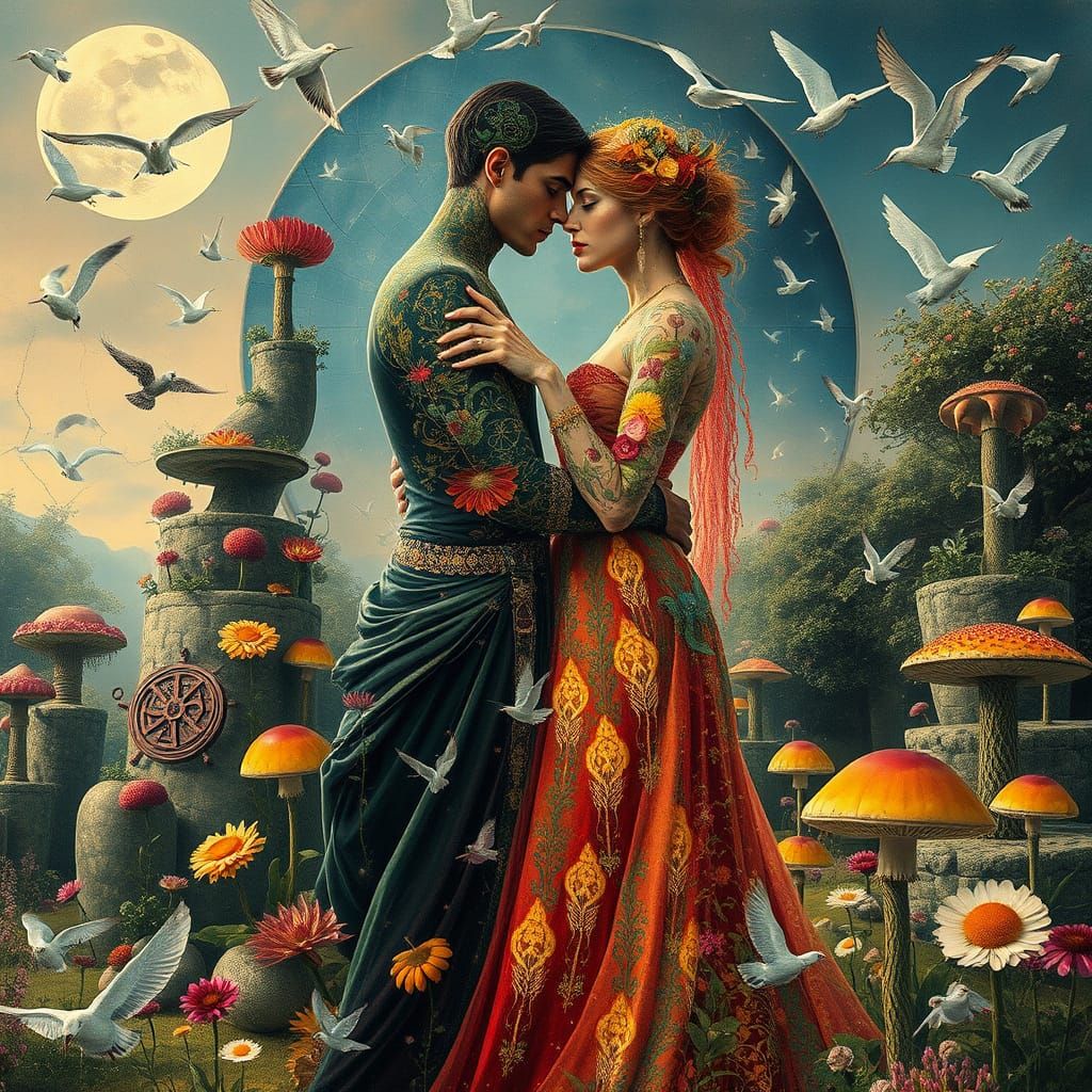 Surreal Garden Party: Mindscape in Fantasy Plant Kingdom