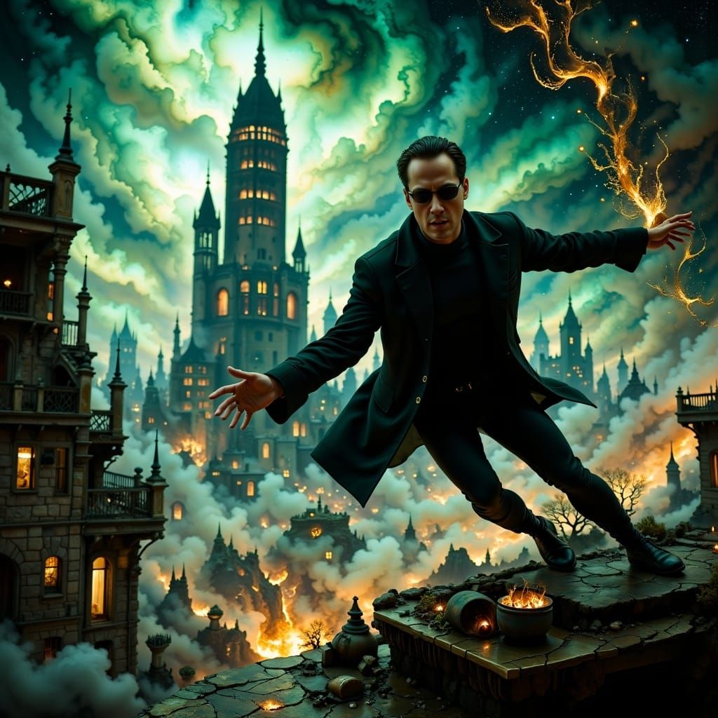 Neo Dodges Bullets in Matrix with Hyperdetails