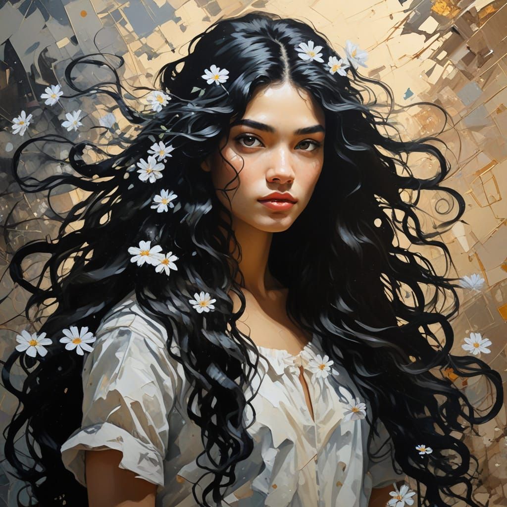 mail art, Impressionism masterpiece, visible brush strokes, oil on canvas, fairytale, art on a cracked paper, dynamic po...