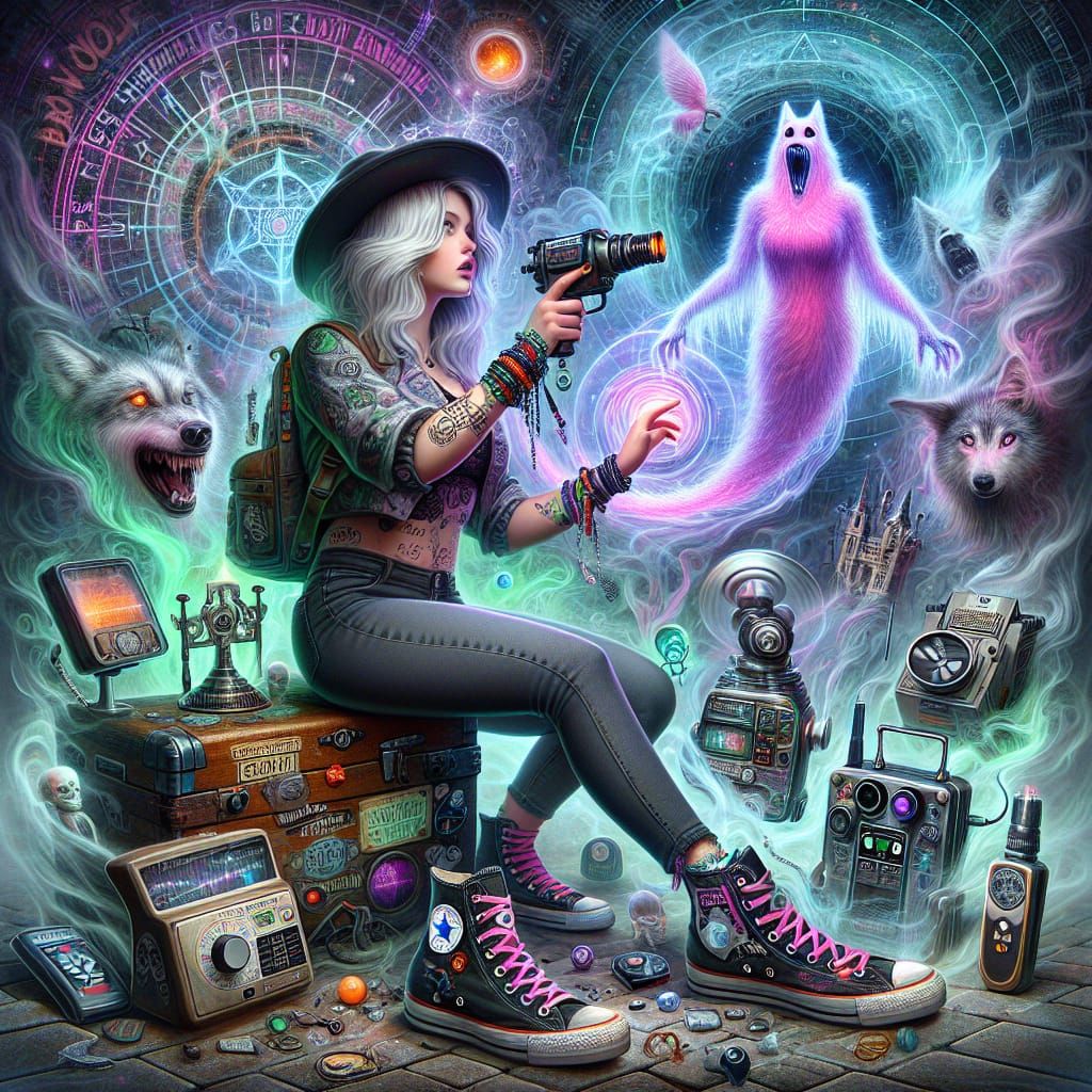 Mystical Ghost Enthusiast in Paranormal Scene