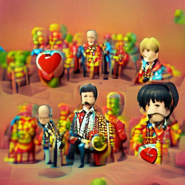 Psychedelic Dreamscape in 1960s Style