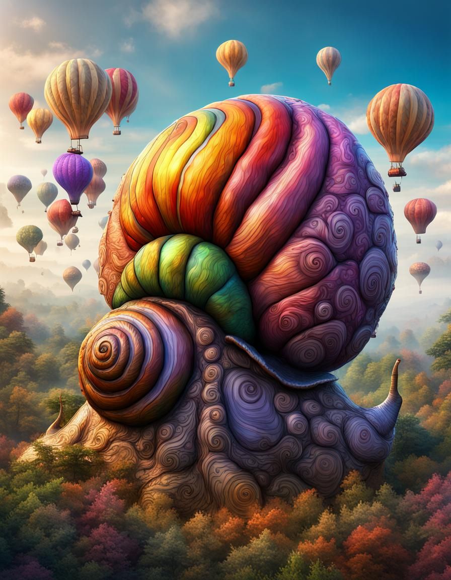 Giant Snail Balloons Over Mushroom Kingdom