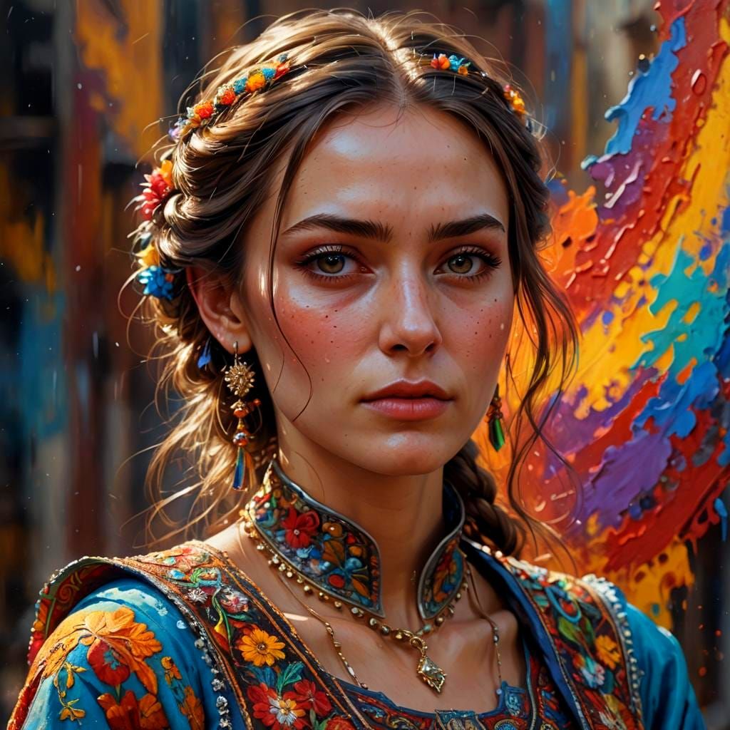 a very beautiful, Russian gir