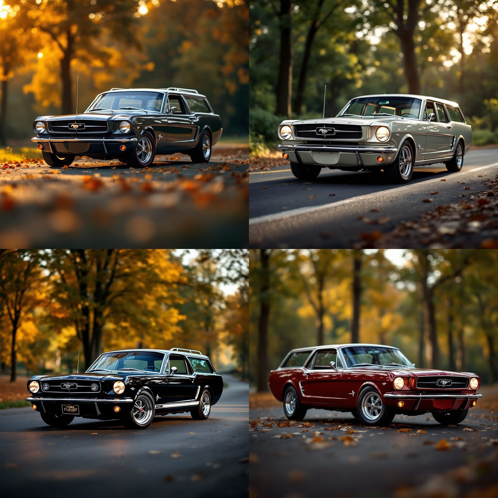 Vintage Ford Mustang Station Wagon in Professional Lighting