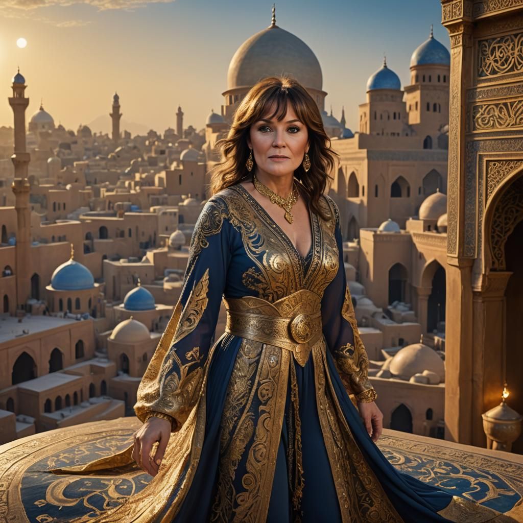 Lorraine Kelly in Arabian Nights Outfit