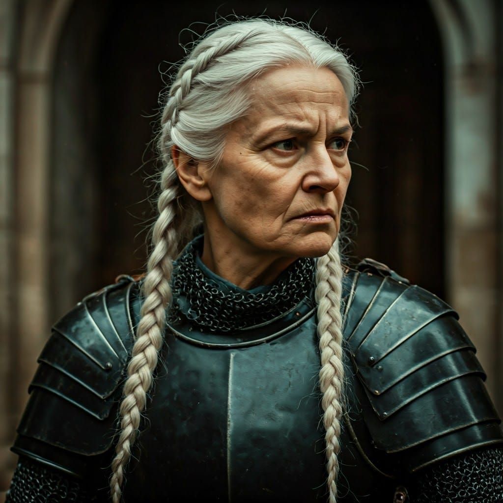 Epic 15th Century Warrior in Cinematic Film Still