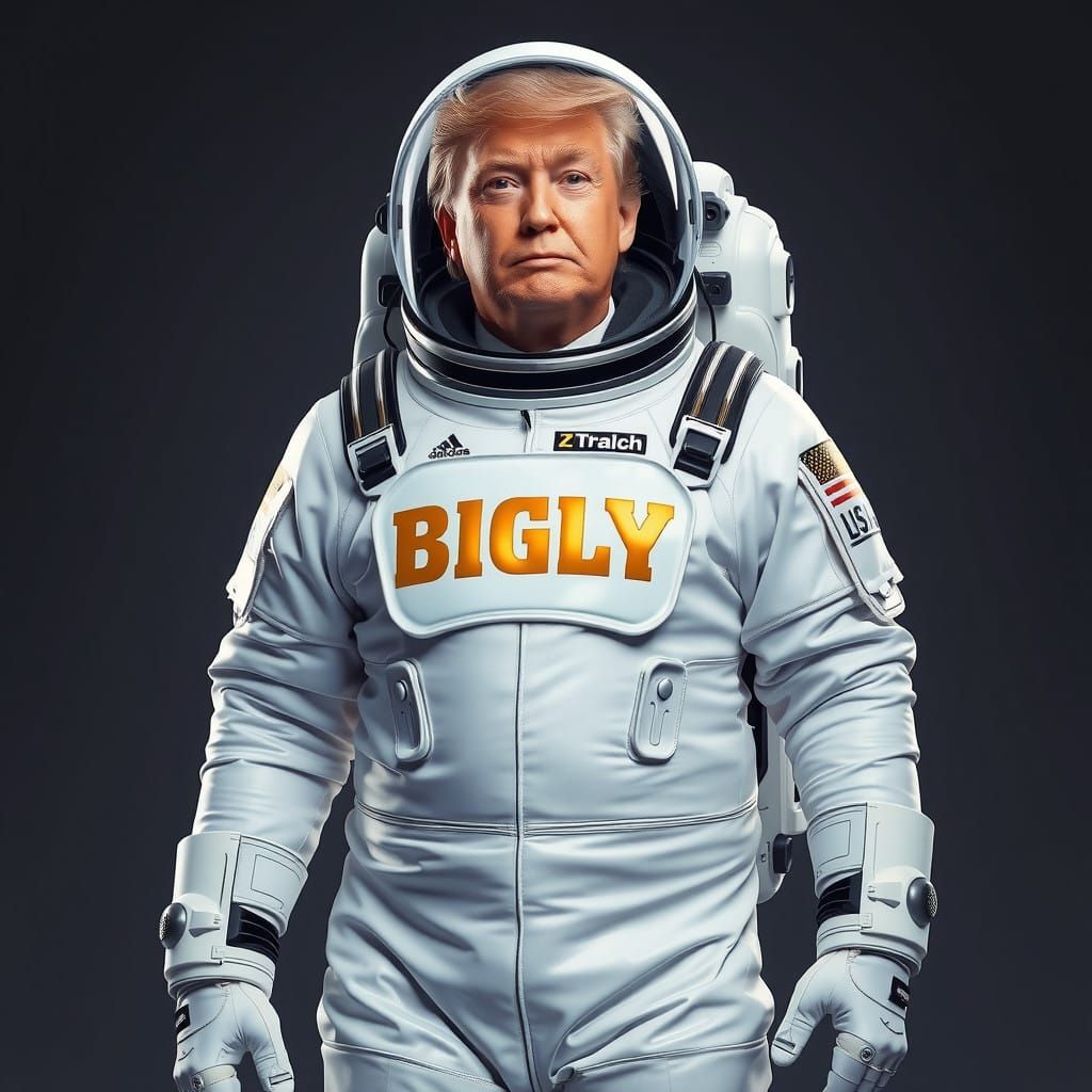 Futuristic BIGLY Space Suit by Elon Musk