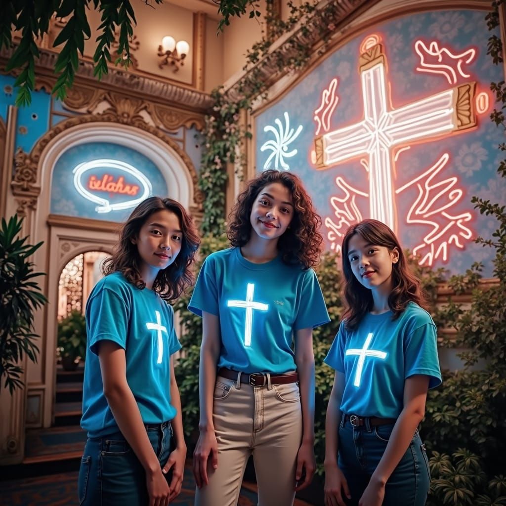 Jesus Christ in Modern Digital Art Style