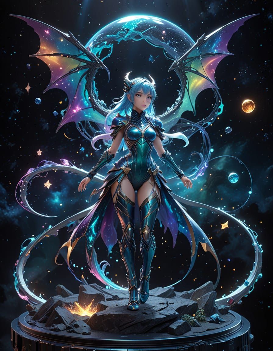 Dragon Girl in Cosmic Radiance