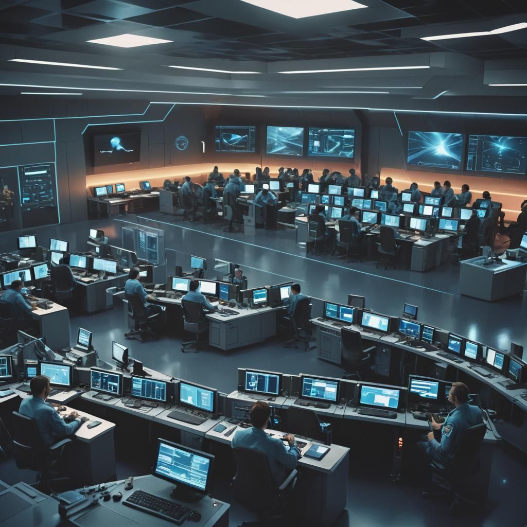 Spectrum Command Headquarters in Photorealistic Sci-Fi