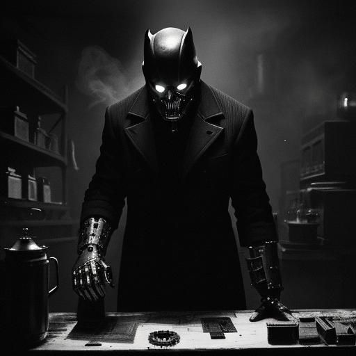 Mechanical Engineer in Noir Film Still